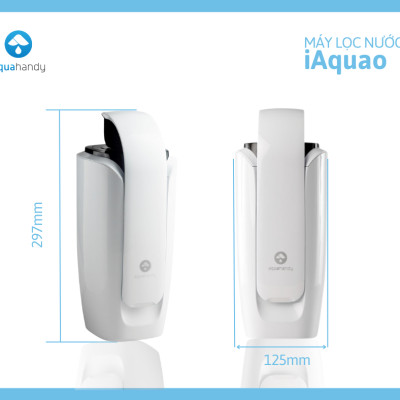 Máy lọc nước ion Kiềm iAquao- máy lọc nước tại vòi- không dùng điện, không nước thải, lọc nước giữ khoáng chất (Hàng Chính Hãng AquaHandy)