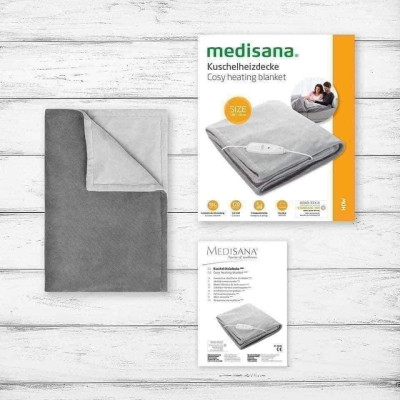 CHĂN SƯỞI ĐIỆN MEDISANA HDW XL grau - Zize 180 x 130 cm Hàng chính hãng