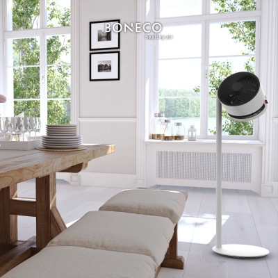 Quạt Điện Đối Lưu Không Khí BONECO F230 Tạo Gió Làm Mát, Điều Hoà Không Khí Trong Phòng, Nhỏ Gọn, Cắm Điện Trực Tiếp 220V, Quạt Cây Đứng Điều Khiển Cơ -Hàng Chính Hãng