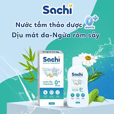 COMBO Chai Nước Tắm Gội Thảo Dược Sachi 250ml & Tinh Dầu Tràm Thiên Nhiên Nguyên Chất Sachi 30ml