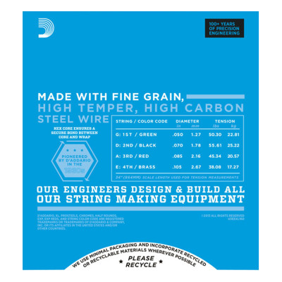 Bộ 4 Dây Đàn Guitar Bass D