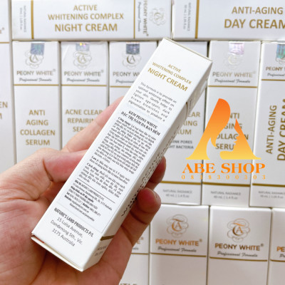 Kem PEONY WHITE NIGHT CREAM - Trắng Da - Làm Đều Màu - Giảm Tàn Nhang - Xóa Thâm Nám Ban Đêm 30ml