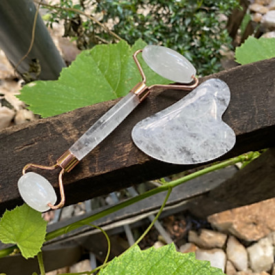 Bộ thanh lăn massage mặt bằng đá NHASAN Giảm bọng mắt, nếp nhăn và nâng cơ mặt hiệu quả