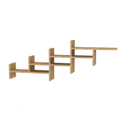 Kệ sách treo tường gỗ công nghiệp hiện đại SMLIFE Wayner