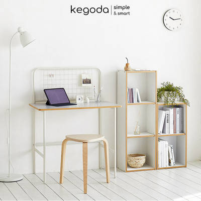 Tủ Sách 2 Ngăn Có Hậu, Thiết Kế Dạng Đợt Di Động Dễ Dàng Điều Chỉnh Thương Hiệu KEGODA KGD37