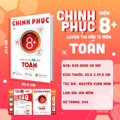 Sách - Luyện Thi Và Luyện Đề Toán - Chinh Phục Toàn Diện Kỳ Thi Vào 10 - Megabook
