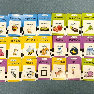 Máy Đọc Thẻ Tiếng Anh, Máy Đọc Thẻ Flashcard Song Ngữ Anh Việt 224 Từ Vựng