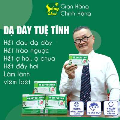 Dạ Dày Tuệ Tĩnh hỗ trợ giảm trào ngược bao tử, đầy hơi, loét đau da day 1 hộp 30 viên