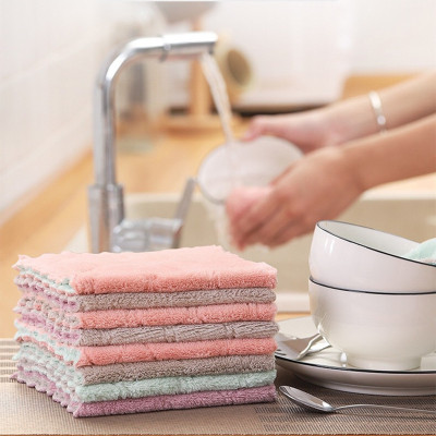 Set 10 khăn lau tay , lau bếp  2 mặt dày dặn , đa năng siêu thấm hút ,thân thiện với môi trường , vải bông mềm mịn , thân thiện với môi trường 