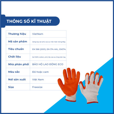 Găng tay sợi phủ cao su một mặt mỏng 60g màu đỏ  chống trơn trượt, bám tốt, bền bỉ, giá rẻ