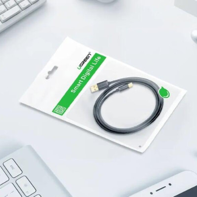Ugreen UG30162US141TK 3M màu đen Dây USB 2.0 sang Type-C truyền dữ liệu và sạc - HÀNG CHÍNH HÃNG