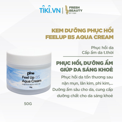 Pime Feel up Aqua Cream cấp ẩm sâu, hỗ trợ phục hồi da sau treatment, làm mềm mịn, sáng da 50g