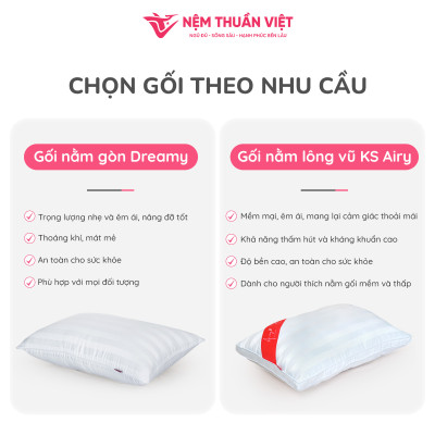 Ruột Gối Nằm Gòn Thuần Việt - Sợi Gòn Cao Cấp, Êm Ái - Kích Thước 50x70