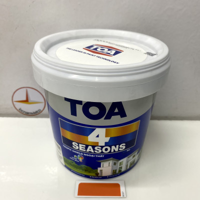 Sơn phào chỉ trong và ngoài nhà Toa 4 Seasons Tropic Shield màu cam D- 8037_1L