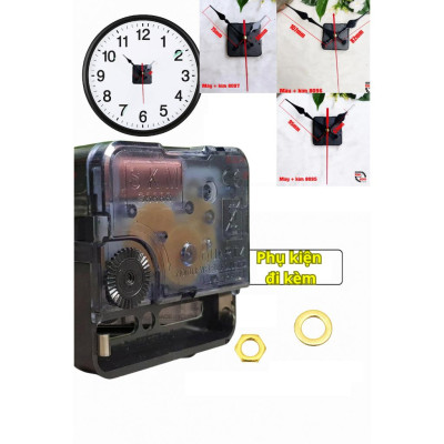 Máy Đồng Hồ Treo Tường Kim Trôi SKM Japan – Siêu Êm – Bảo Hành 5 Năm – Hàng Cao Cấp