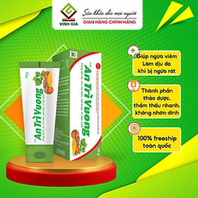 Gel An Trĩ Vương Vinh Gia Giúp hỗ trợ Chăm Sóc Làm Mát, Dịu Da Dùng Khi Bị Trĩ, Táo Bón, Nứt Kẽ Hậu Môn Tuýp 20g