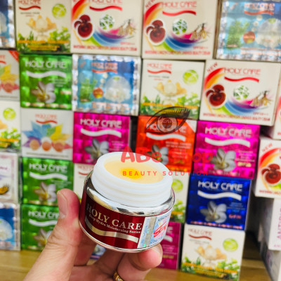 Kem HOLY CARE Đỏ 20g - WHITENING DAY AND CREAM SKIN CARE CREAM Dưỡng Trắng Da - Tái Tạo 5 in 1