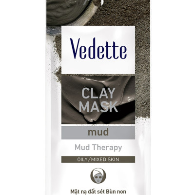 Mặt nạ đất sét bùn khoáng Vedette gói 12g