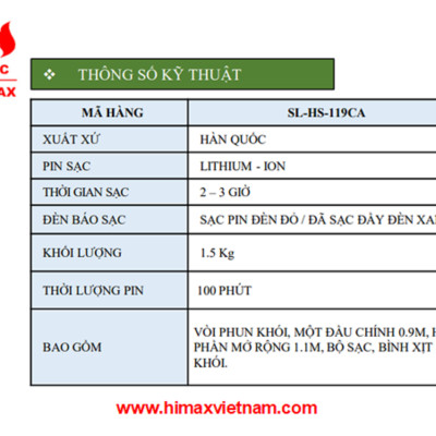 Thiết bị kiểm tra đầu báo khói, nhiệt hi max SL-HS-119CA