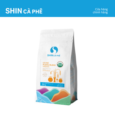 Cà phê Pleiku Blend Organic - SHIN Cà phê - Cà phê pha thủ công - Gói 250g
