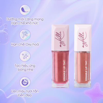 Son Bóng myKella Dưỡng Ẩm Lâu Trôi Màu Cam Đất