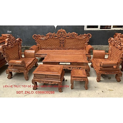 Bàn ghế gỗ lim tiếp khách kiểu Hoàng Gia