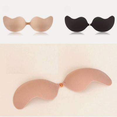 Combo 2 cái áo dán cánh tiên hình quả xoài nâng ngực màu da và đen .