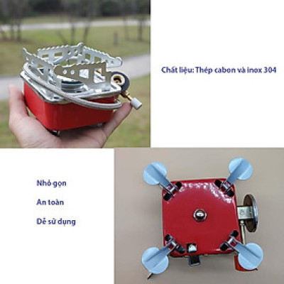 ♝⊕Bếp Ga Mini Dã Ngoại, Du Lịch Gấp Gọn TR359