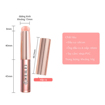 Cọ Trang Điểm Môi Đầu Silicon Thương Hiệu Keilei - Cho Màu Tự Nhiên & Không Nhòe & Gọn Nhẹ Tiện Dụng