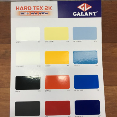 Sơn sắt mạ kẽm không cần lót Galant Hard Tex 2K Pacific Blue 432 1L/bộ