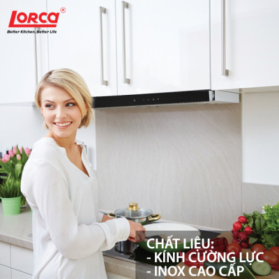 Máy Hút Mùi LORCA TA 3005H 70cm Hàng Nhập Khẩu Chính Hãng Cao Cấp, Giảm Tiếng Ồn, Công Suất Lớn, Bền Bỉ, Hoạt Động Êm Ái