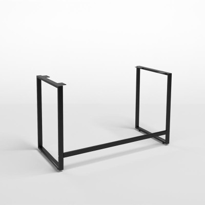 Bàn IBIE Rec-F Chân Đen - Màu Cánh Gián