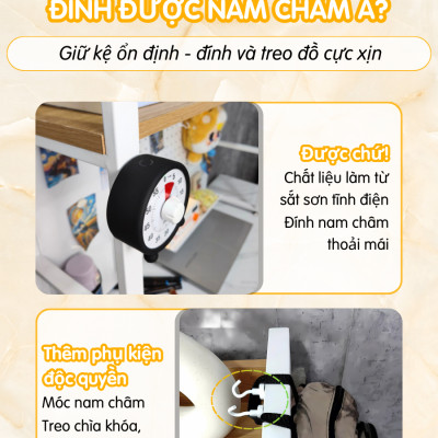 Kệ Pegboard đa năng Dola Home kệ sách để bàn decor học tập làm việc cho mẹ và bé hiện đại