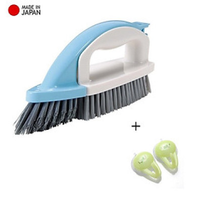 Combo bàn chải đa năng Ohe + bộ 2 chiếc móc treo đồ có núm hít chân không - made in Japan