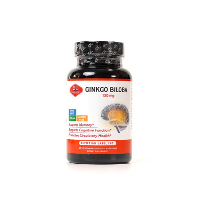 Viên uống bổ não Olympian Labs Ginkgo Biloba 120 mg Mỹ 30 viên giúp tăng tuần hoàn não