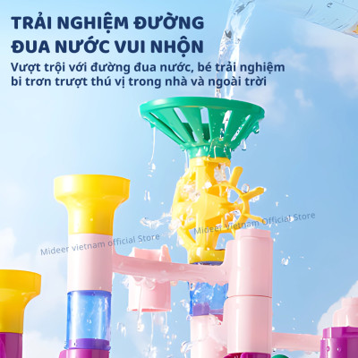 Đồ chơi lắp ráp mô hình đường bóng lăn Mideer Track Ball Blocks - Crossing the Maze