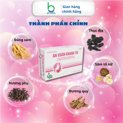 Viên Uống AN XUÂN KHANG YB Hỗ Trợ Giảm Mất Ngủ, Khô Da, Cân Bằng Nội Tiết Tố Nữ, Tiền Mãn Kinh