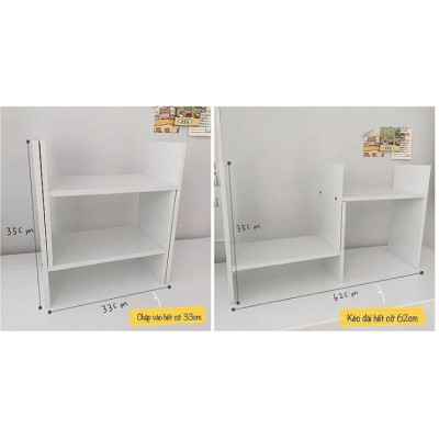 Kệ sách gỗ để bàn - Tủ,kệ sách mini - Giao màu sắc ngẫu nhiên 