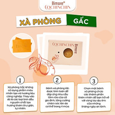 Xà phòng Gấc Bimore an toàn lành tính ngừa mụn