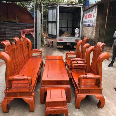 Bàn Ghế Tần Thủy Hoàng Gỗ Hương Đá