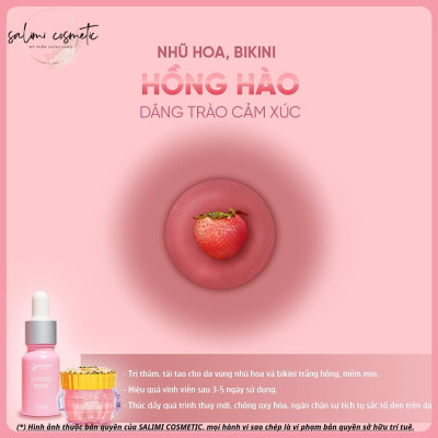 Serum Làm Hồng Nhũ Hoa & Bikini LOVELY PINK 10ml, Chăm Sóc Da Vùng Kín, Nhũ Hoa, Dưỡng Da Sáng Hồng