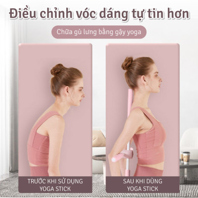 BG Gậy Tập Lưng, Vai, Chống Gù, Uốn Thẳng Lưng,  6015 Gậy Tập Yoga Gậy Chống Gù Lưng Tập Yoga Bằng Thép Không Gỉ, Gậy Tập Yoga Chống Gù Lưng, Mở Vai, Gậy Tập Thể Dục Điều Chỉnh Vai Lưng, Định Hình Lưng Vai ( hàng nhập khẩu)