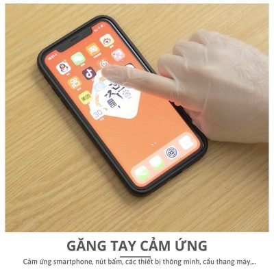 Hộp 100 Găng Tay Siêu Dai, Không Mùi, Dùng 1 Lần Tiện Dụng: Nấu Ăn - Làm Bếp - Vệ Sinh - Đa Năng Tiện Dụng Trong Gia Đình. TakyHome 5858