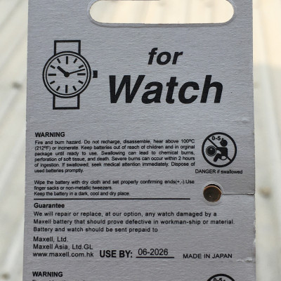 Pin Maxell Silver Oxide 1.55V SR920SW 371