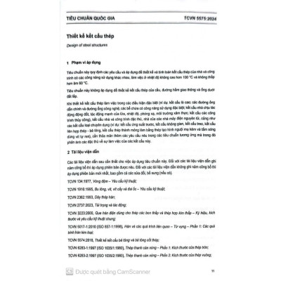 Sách Thiết kế kết cấu thép - TCVN 5575: 2024 ( XD)