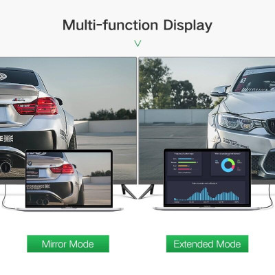 Ugreen UG10173HD103TK 2M màu Đen Cáp tín hiệu HDMI chuẩn 1.4 đầu bẻ góc 90 độ - HÀNG CHÍNH HÃNG