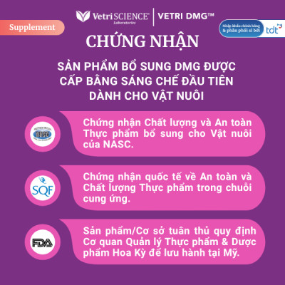 DUNG DỊCH HỖ TRỢ MIỄN DỊCH & TĂNG CƯỜNG SỨC BỀN CHO CHÓ MÈO VETRI DMG FOODSCIENCE [ 30ml ]