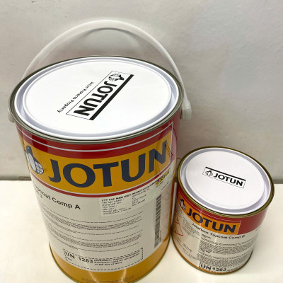 Sơn sàn bê tông epoxy Jotun Jotafloor Topcoat Base 3 màu RAL 5012 (xanh dương) _ 5L/bộ