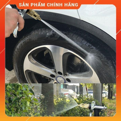 ️ Bộ dây vòi xịt nước rửa xe, tưới cây ,tăng áp 3 lần,loại 3m,5m 206236 đầu đồng,cút,nối nhựa đen+ đai