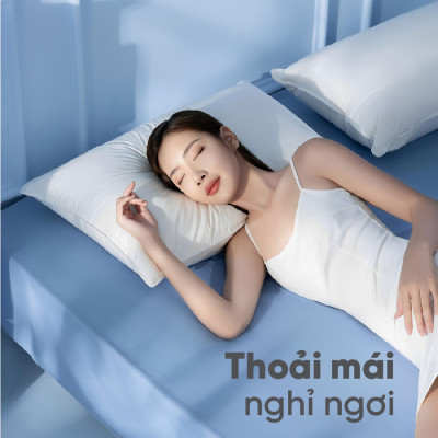 Combo 2 Gối Nằm Gòn  TATANA  Cao Cấp 50x70cm-Êm Mềm, Bền Đẹp, Giặt Máy Dễ Dàng